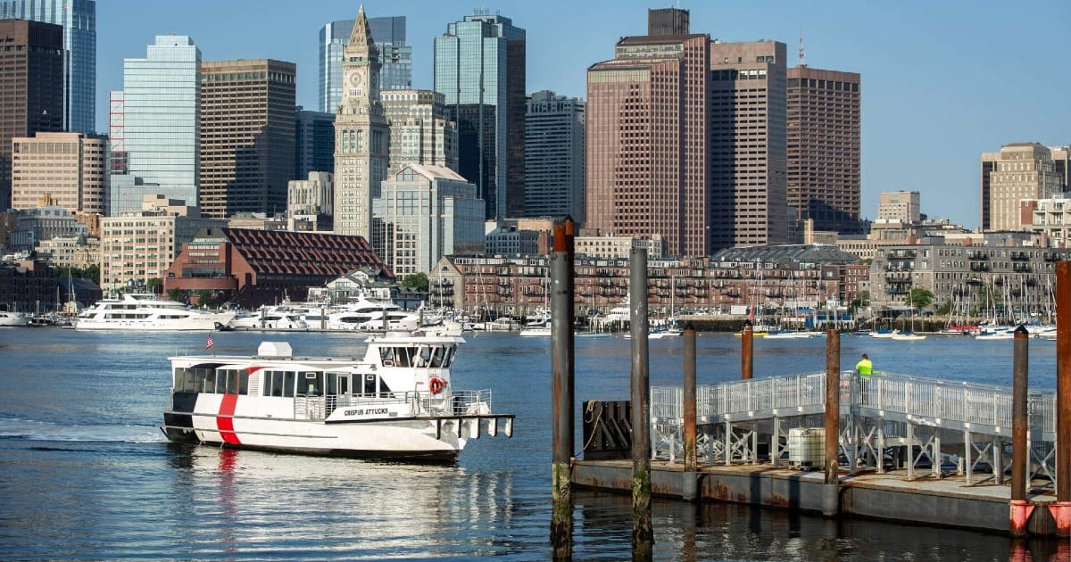 A picture near the water in East Boston, MA. 