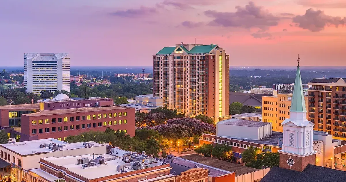 A picture of the skyline in Tallahassee, FL. 