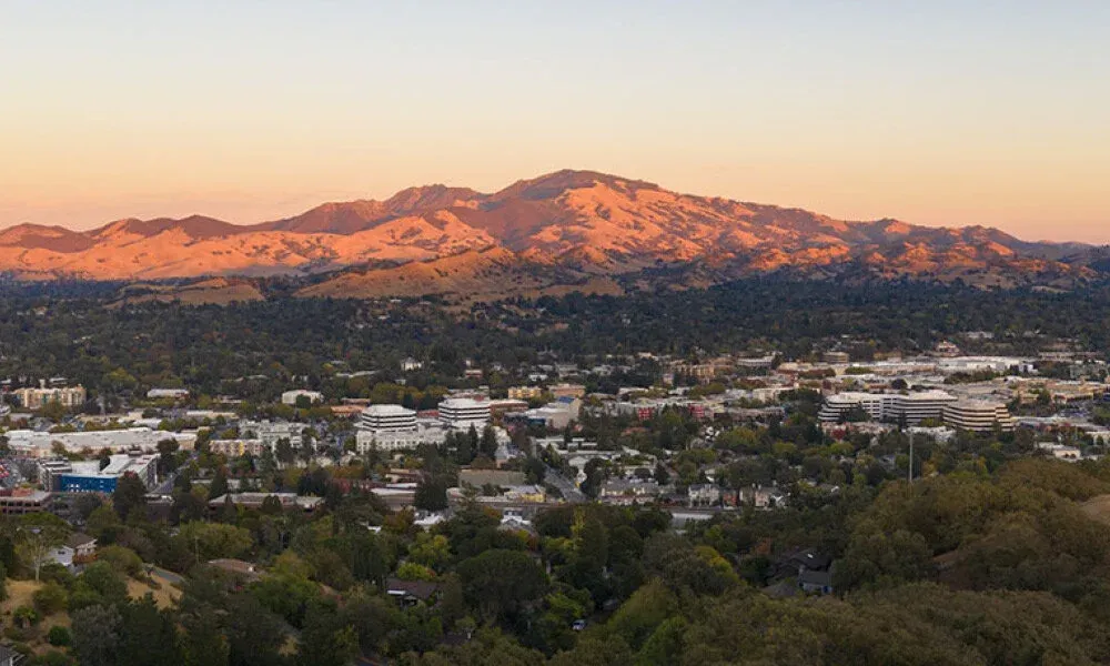 This is a picture of the skyline iWalnut, CA.