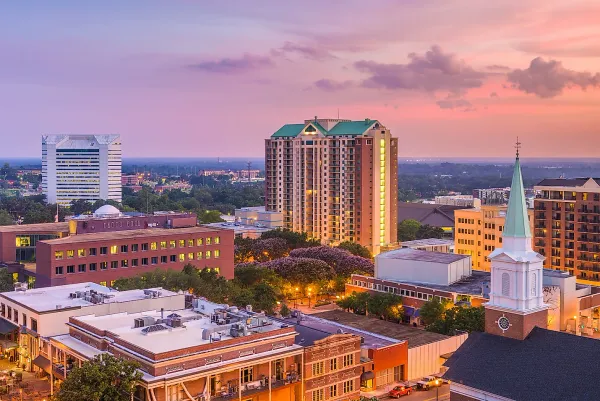 A picture of the skyline in Tallahassee, FL. 