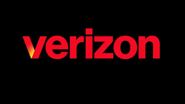 A picture of the Verizon logo. 