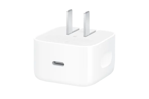 A picture of the new iPhone charger.