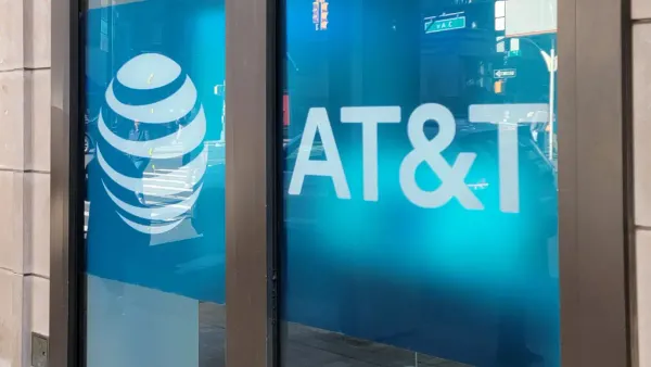 This is a picture of an AT&T store front. 